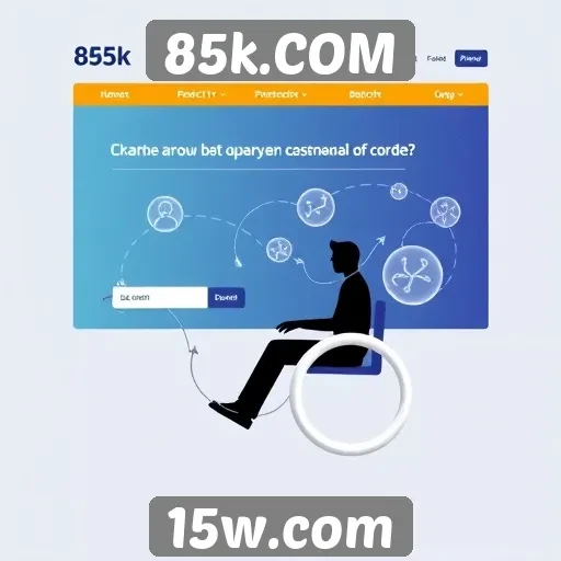 Acessibilidade e design do site 85k.COM analisados
