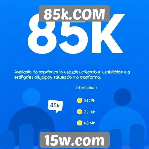 Avaliação da experiência do usuário no 85k.COM